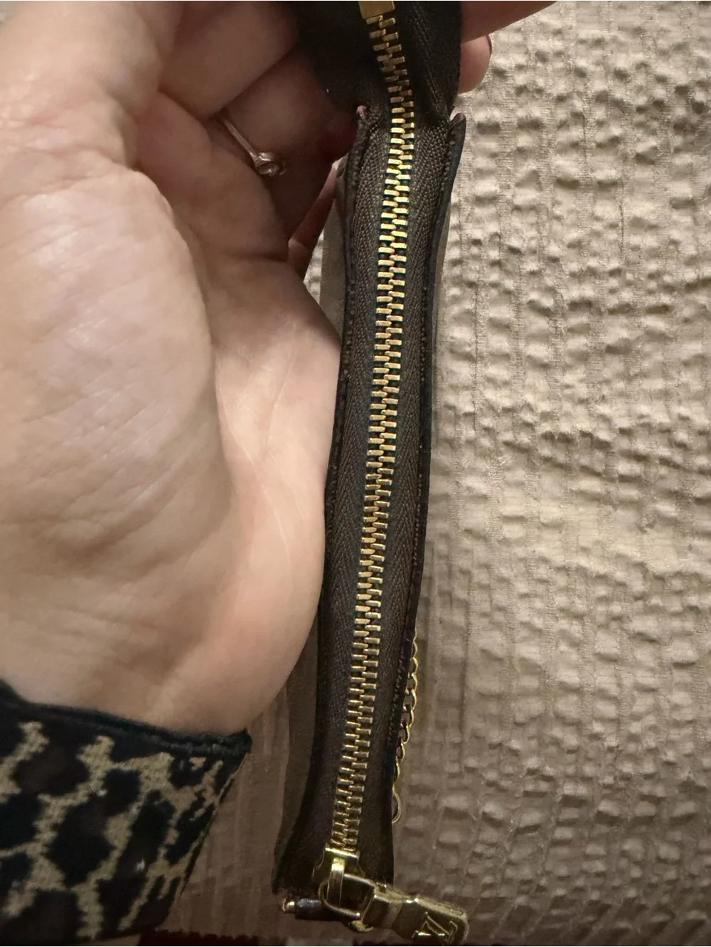 Louis Vuitton Mini Pochette with Gold Chain - Picture 5 of 14